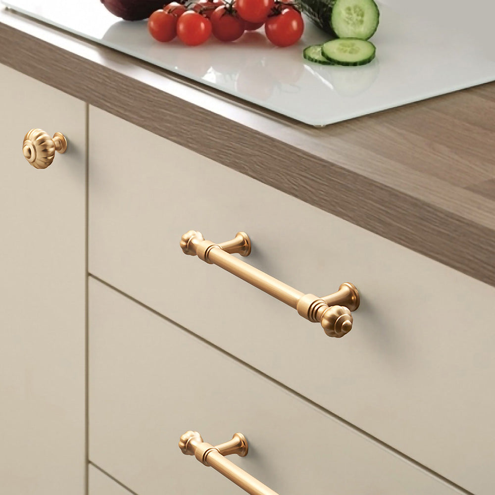 Gold Pumpkin Head Closets Door Cabinet Handles by LookiDecor
