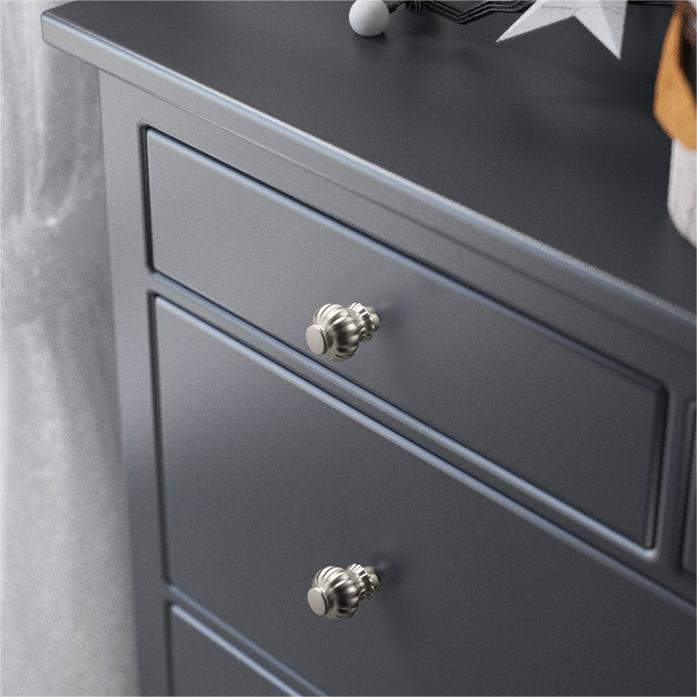 Silver Bar Cabinet Handles and Drawer Pulls Handles for Kitchens Bedroom by LookiDecor