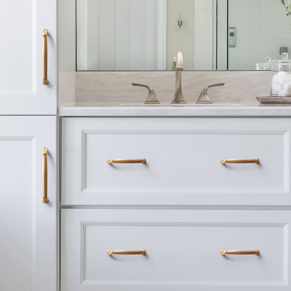 Classic Gold Bow Kitchen Drawer Cabinet Handles by LookiDecor