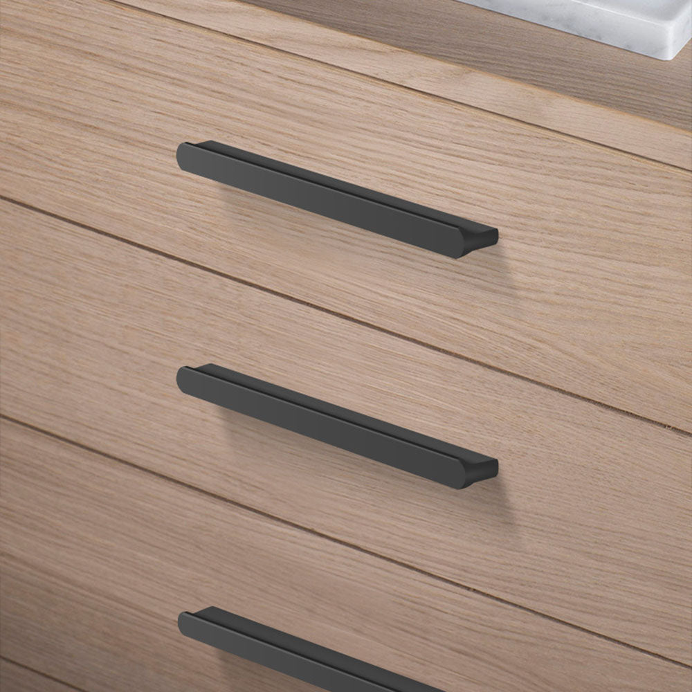 Modern Black Aluminum Alloy Colorful Cabinet Handles and Drawer Pulls by LookiDecor