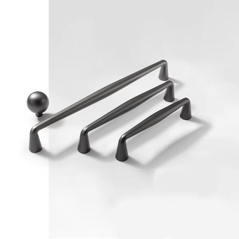 Modern Pearl Gray Cabinet Handles Furniture Door Pulls by LookiDecor