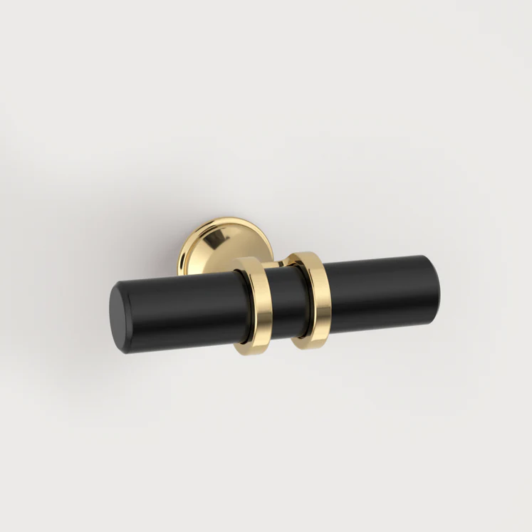 Black Gold Zinc Alloy Kitchen Bar Handles for Cabinets by LookiDecor