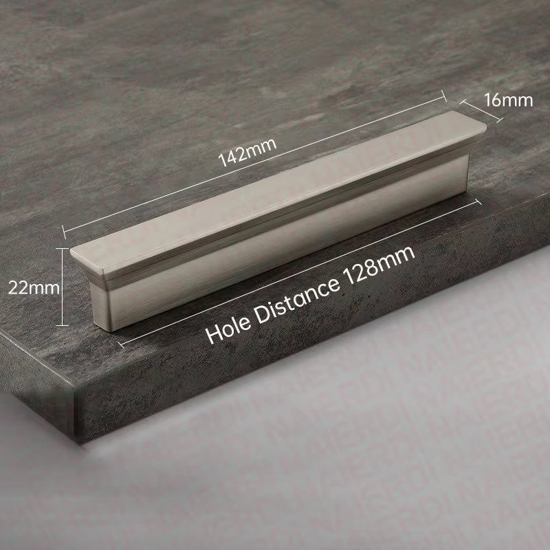 Brushed Steel Zinc Alloy Trapezoid Cabinet Handles Closets Cabinets Drawer Pulls by LookiDecor