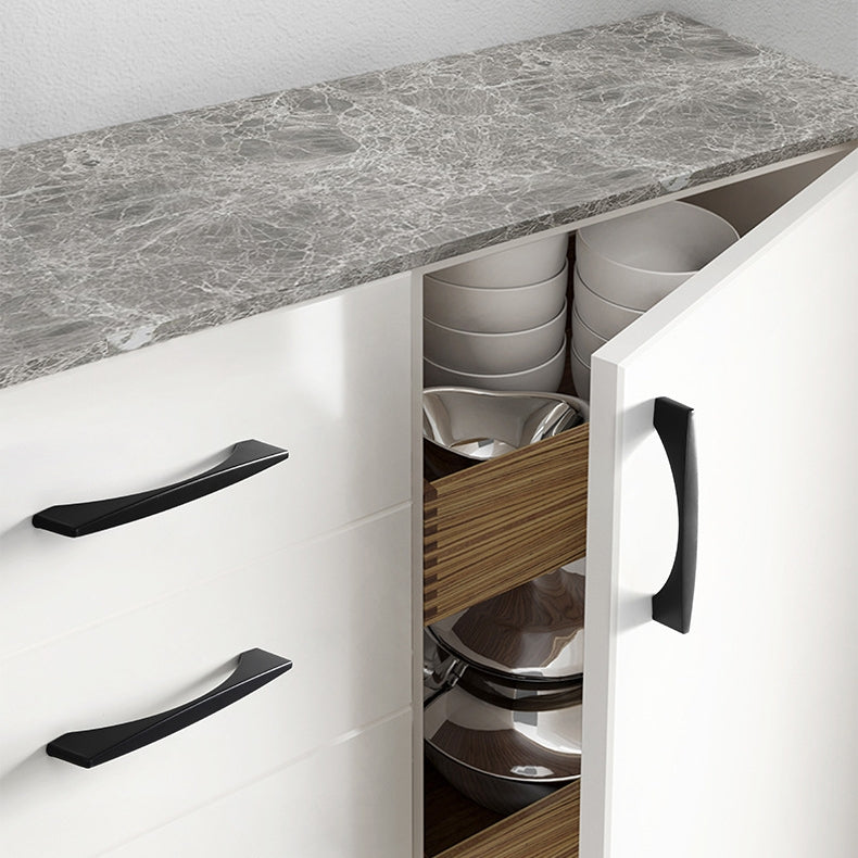 Aluminum Alloy Matte Black Bow Pull Cabinet Handles for Kitchens (Copy) by LookiDecor
