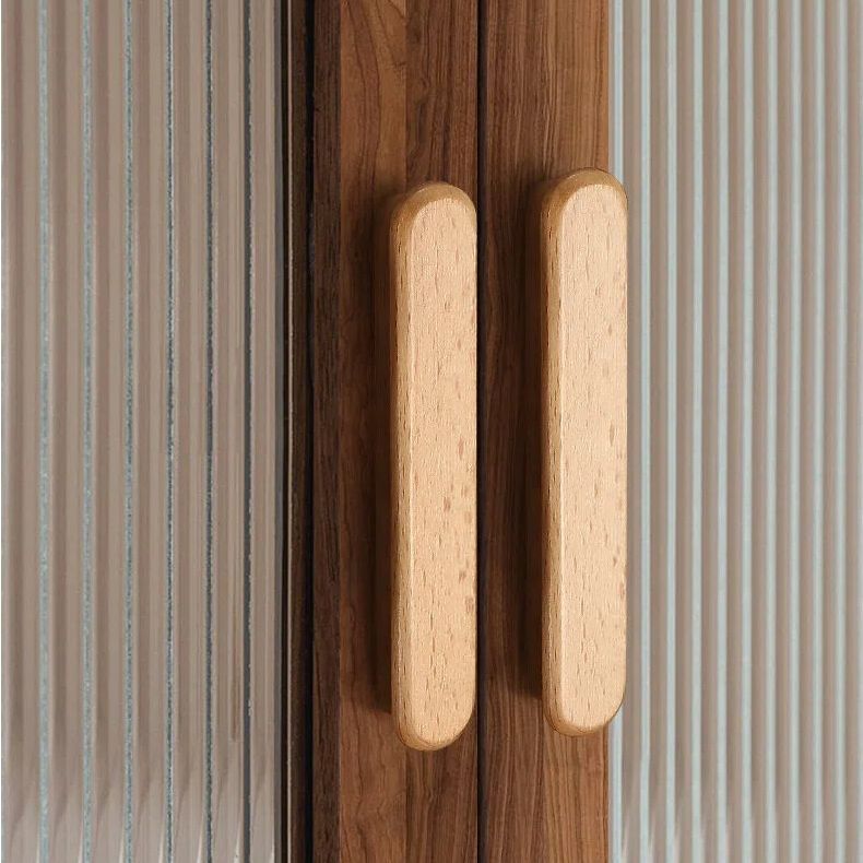 Modern Beech Cabinet Pulls for Kitchens by LookiDecor
