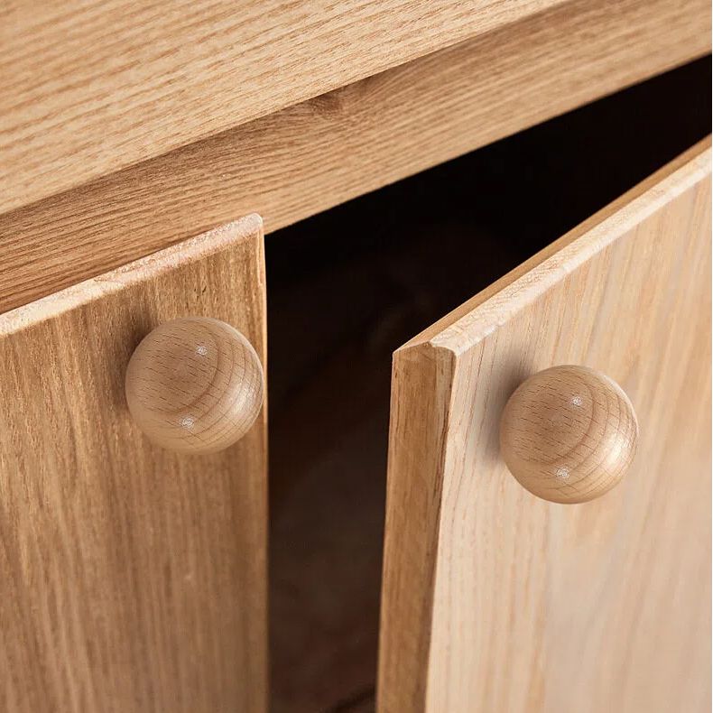 Modern Beech Cabinet Pulls for Kitchens by LookiDecor