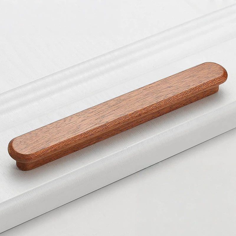 Modern Walnut Cabinet Handles for Kitchens by LookiDecor