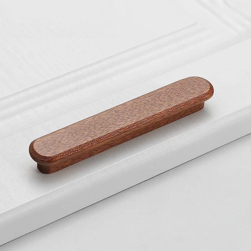 Modern Walnut Cabinet Handles for Kitchens by LookiDecor