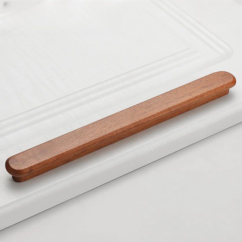 Modern Walnut Cabinet Handles for Kitchens by LookiDecor