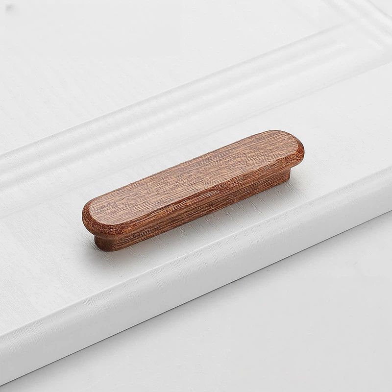 Modern Walnut Cabinet Handles for Kitchens by LookiDecor