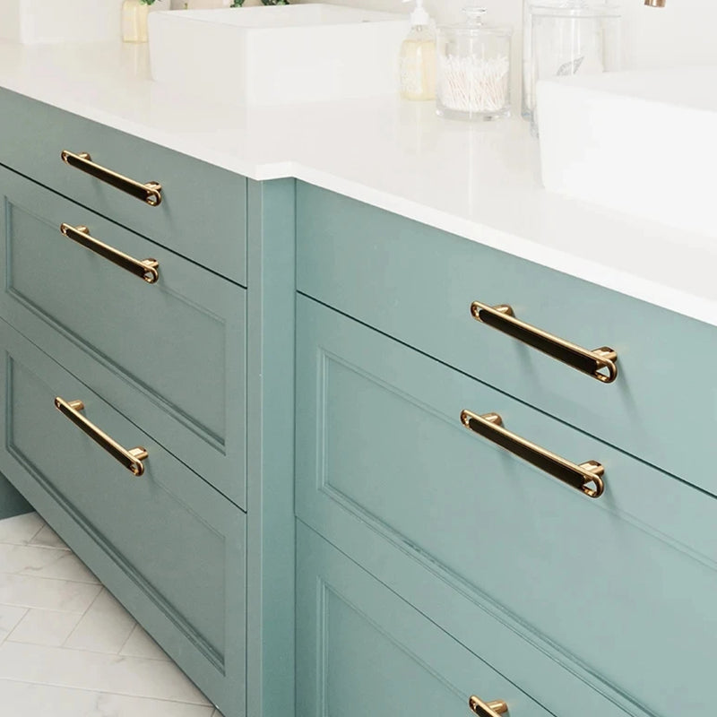 Black Kitchen Cabinet Handles Closets Drawer Pulls by LookiDecor