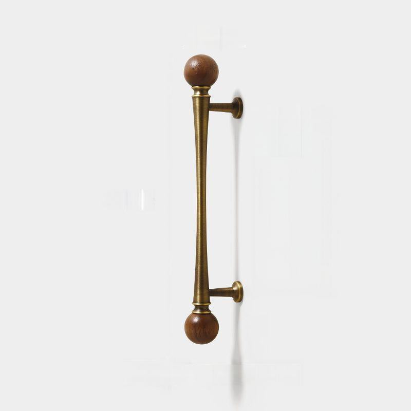 Retro Antique Bronze Walnut Brass Cabinet Handles for Kitchens by LookiDecor
