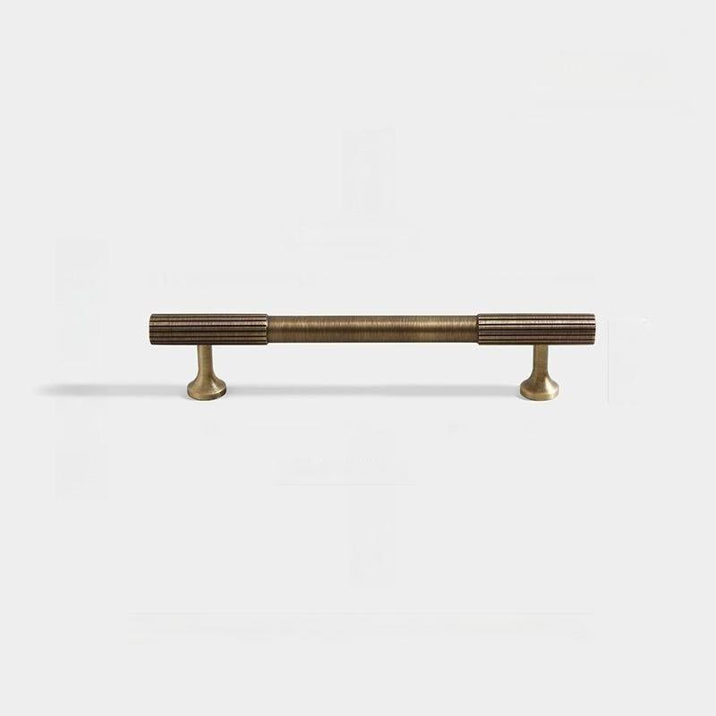 Stripe Pure Copper Antique Bronze Cabinet Handles by LookiDecor