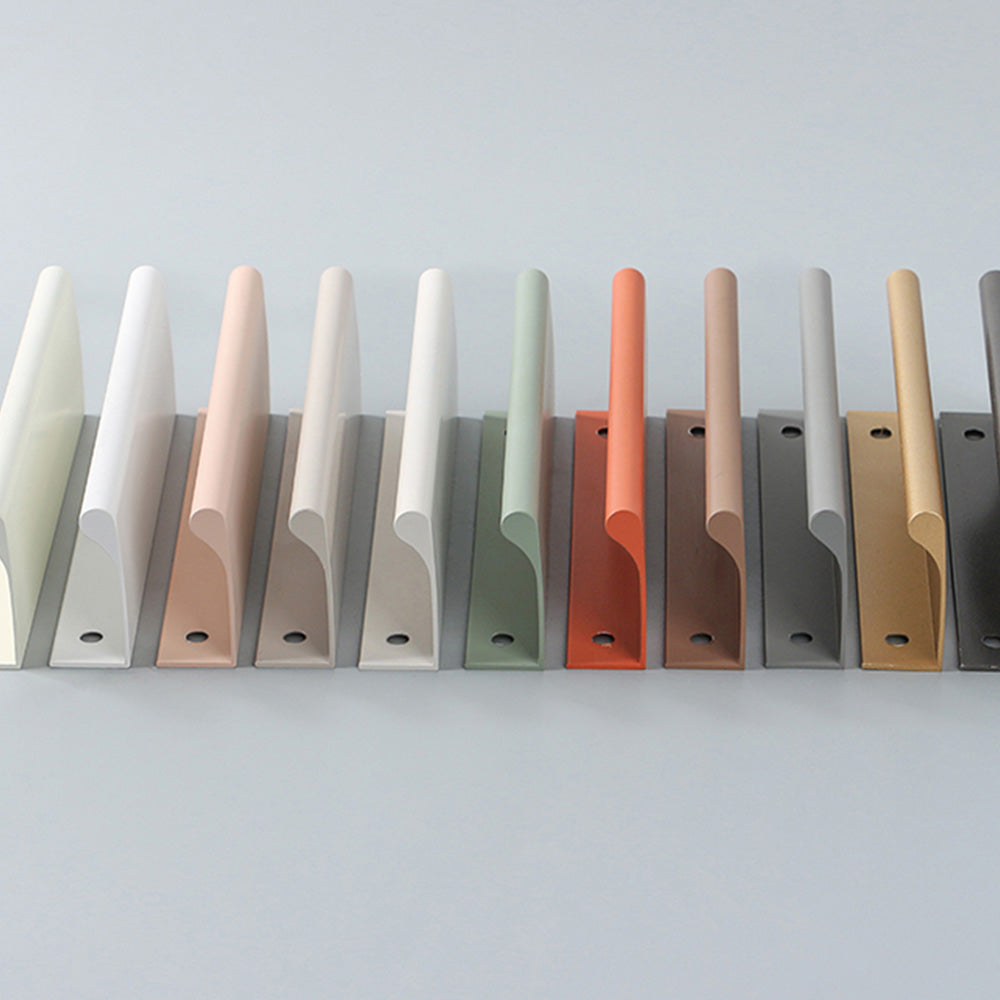 Colorful Invisible Edge Pull Handles Aluminum Drawer Closets Pulls by LookiDecor