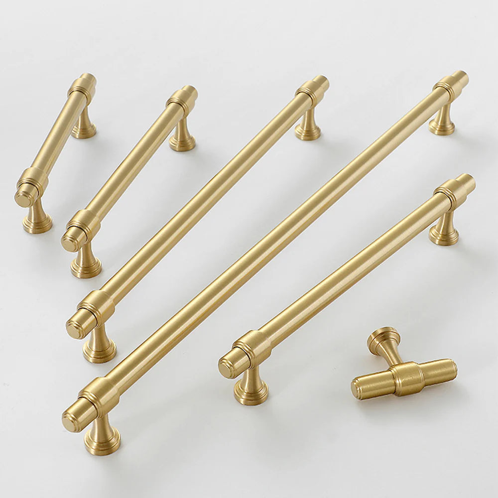 Gold Stain Finish Furniture Kitchen Cabinet T Bar Handles Pulls by LookiDecor