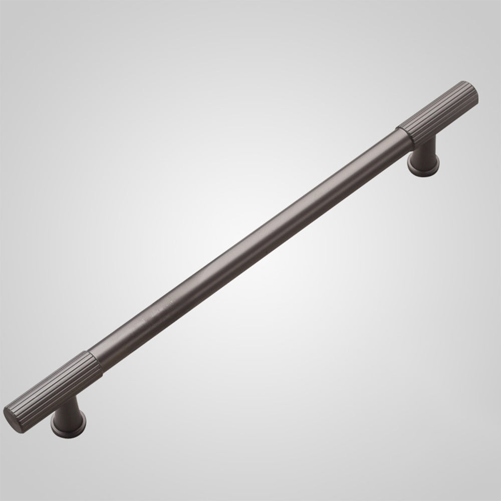 Black Polished Finish Lines Style Kitchen Cabinet T Bar Pulls by LookiDecor
