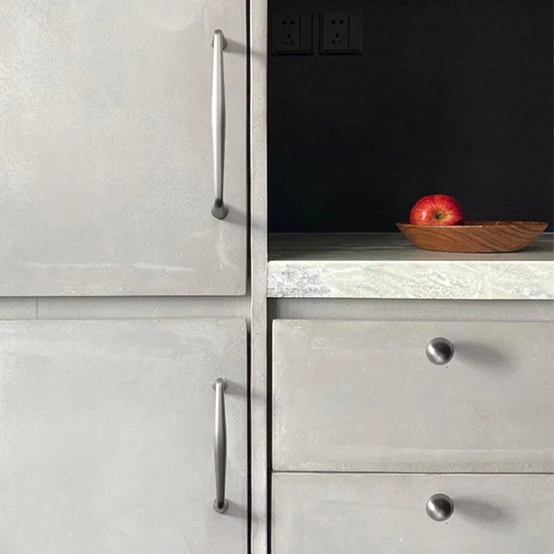 Brushed Nickel Cabinet Handles Zinc Alloy Drawer Pulls by LookiDecor