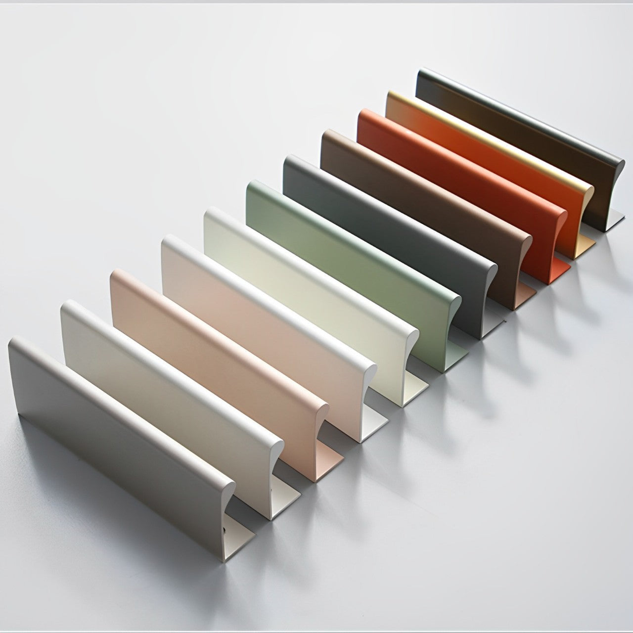 Colorful Invisible Edge Pull Handles Aluminum Drawer Closets Pulls by LookiDecor