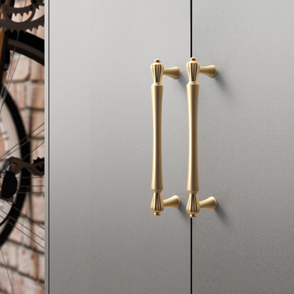 Gold Bar Cabinet Handles Pulls for Kitchens Bathroom by LookiDecor