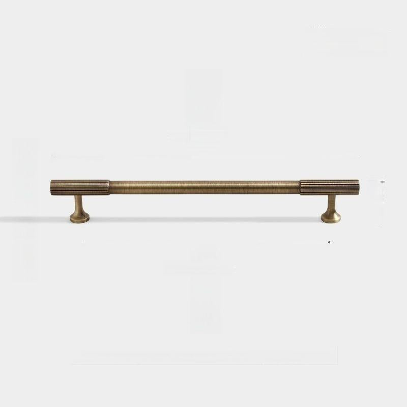 Stripe Pure Copper Antique Bronze Cabinet Handles by LookiDecor