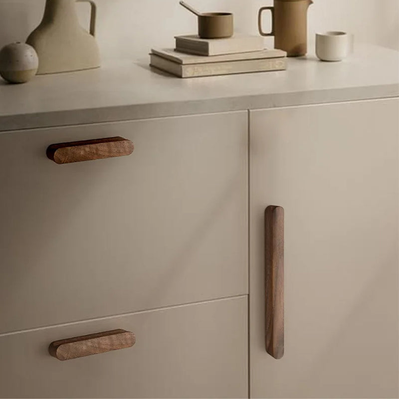 Walnut Cabinet Handles Drawer Cabinets Door Pulls by LookiDecor