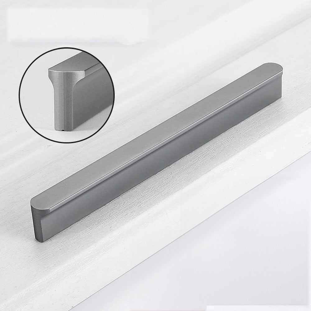 Dark Grey Aluminum Alloy Bedroom Drawer Pulls Pulls by LookiDecor