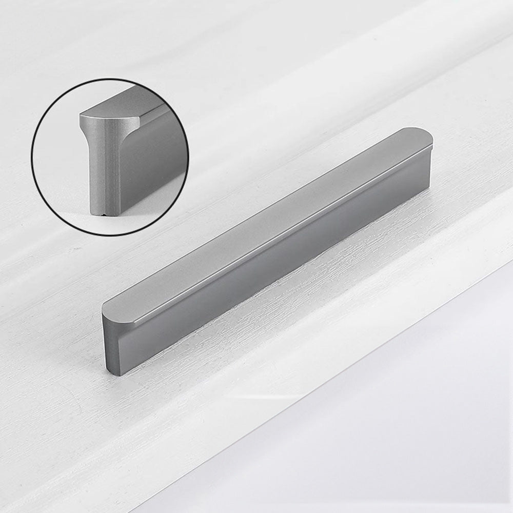 Dark Grey Aluminum Alloy Bedroom Drawer Pulls Pulls by LookiDecor