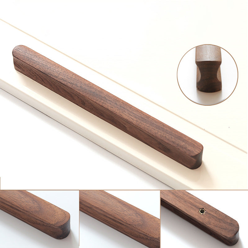 Walnut Cabinet Handles Drawer Cabinets Door Pulls by LookiDecor