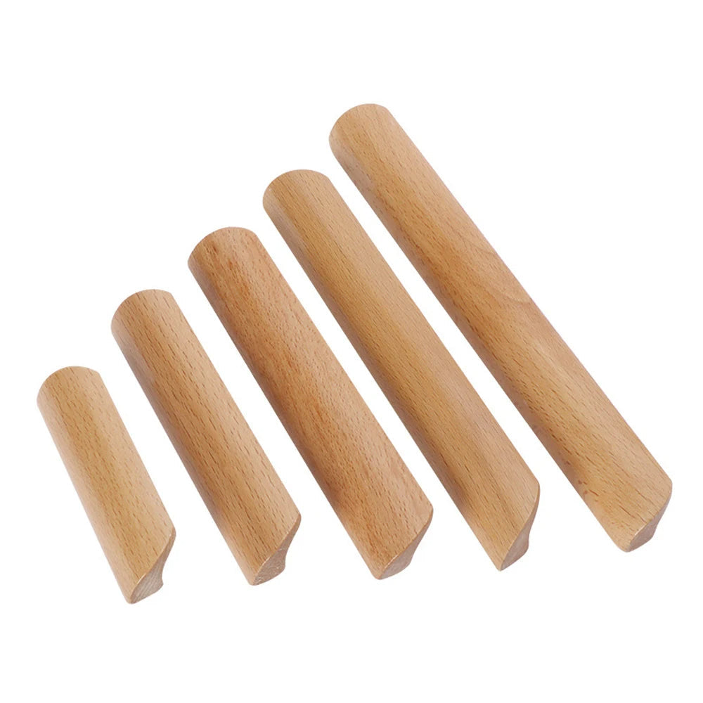 Beech Wooden Handles for Cabinet and Drawers by LookiDecor