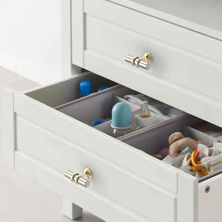 Silver Gold Zinc Alloy Cabinet Drawer Bar Pull Handle by LookiDecor
