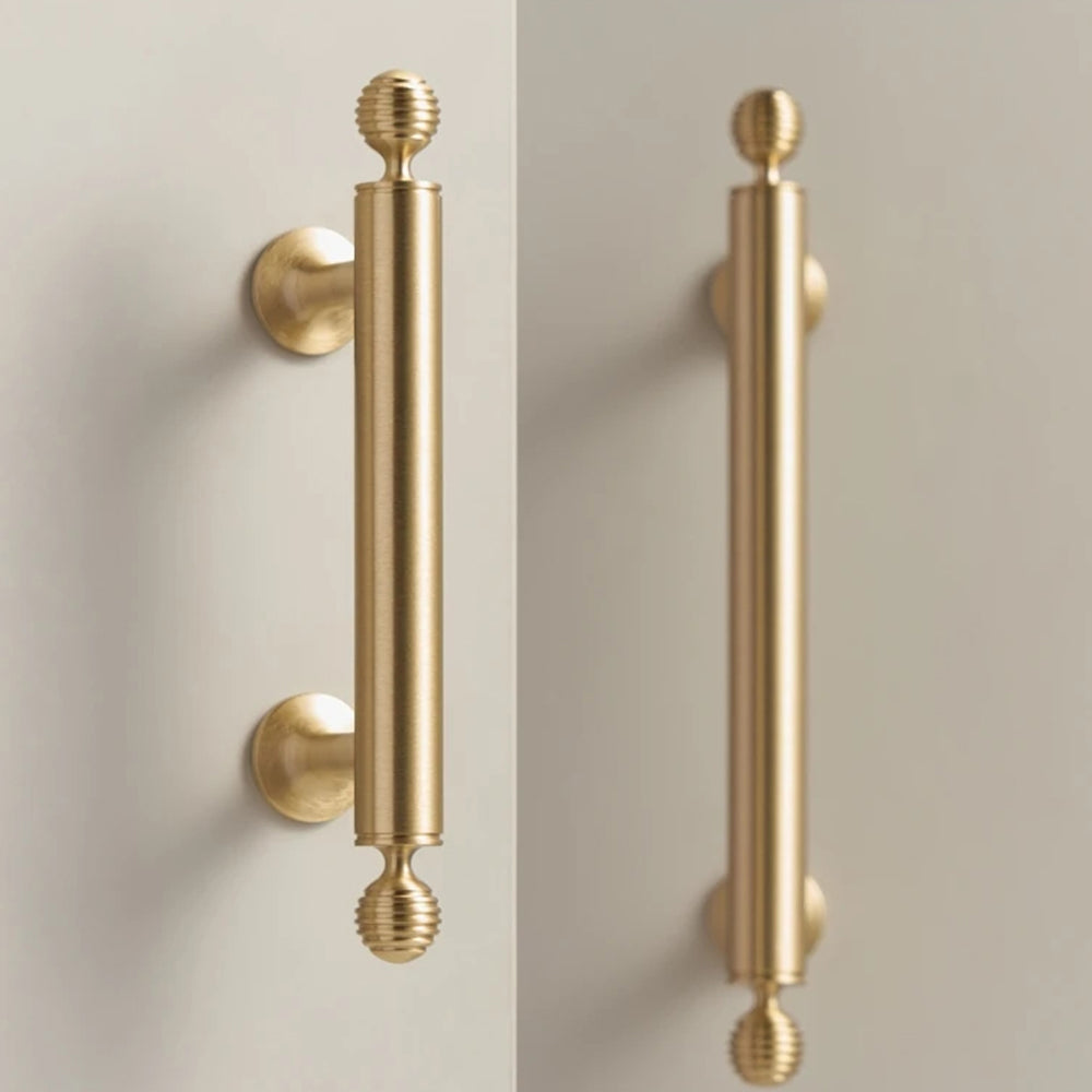 Solid Brass Gold T-BAR Closets Pull Cabinet Furniture Handles by LookiDecor