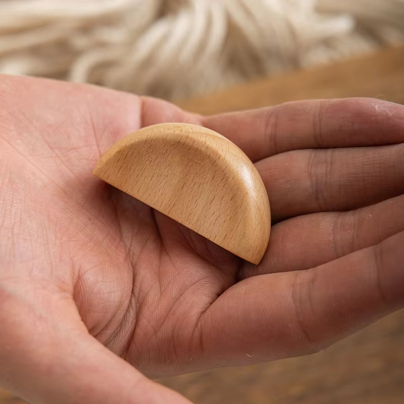 Modern Wooden Cabinet Handles Simple Solid Wood Closets Pulls by LookiDecor