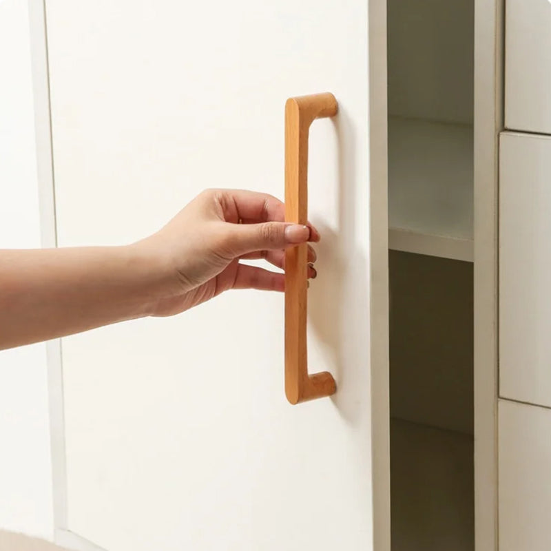 Beech Wood Cabinet Handles Closets Dresser Drawer Pulls by LookiDecor