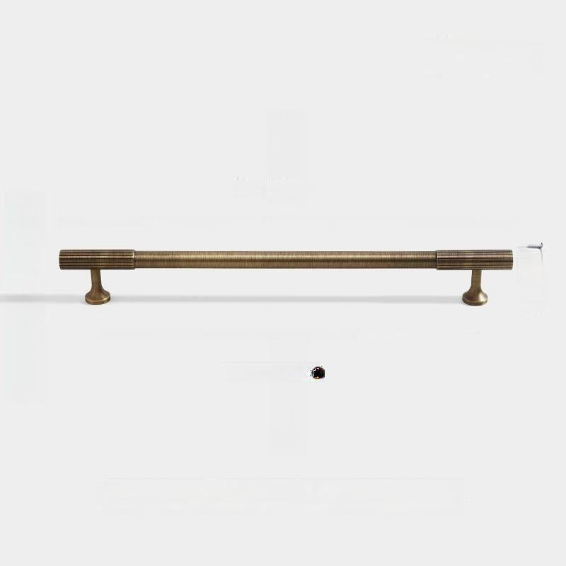 Stripe Pure Copper Antique Bronze Cabinet Handles by LookiDecor