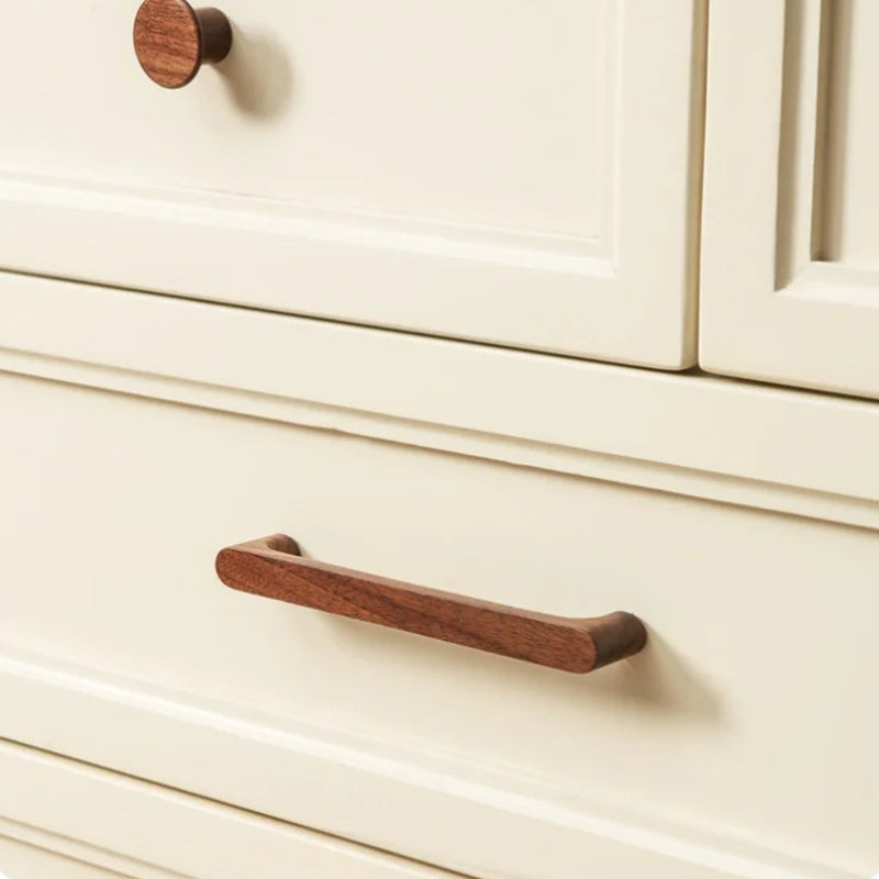Minimalist Walnut Wood Cabinet Handles Drawer Pulls by LookiDecor