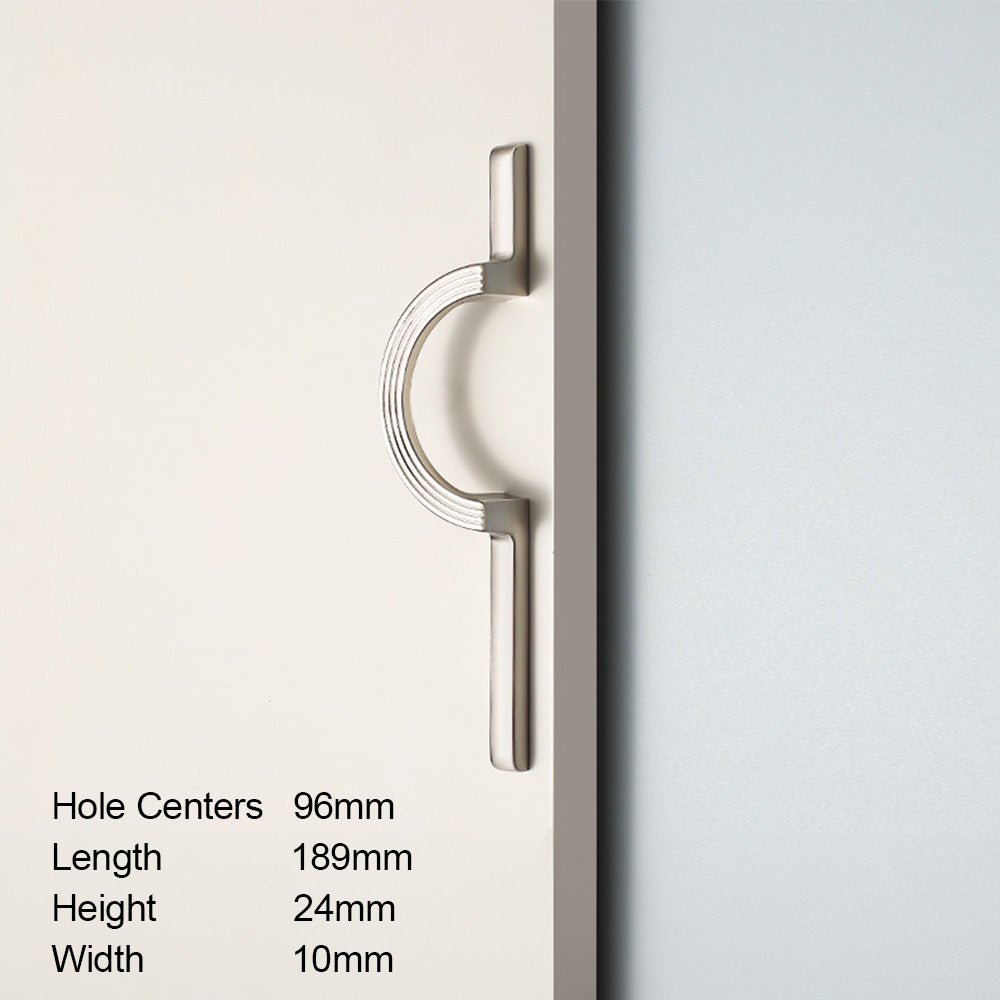 Modern Semi-Circle Zinc Alloy Cabinet Pulls