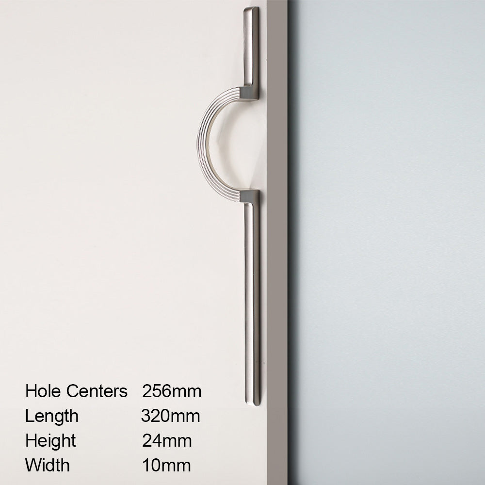 Modern Semi-Circle Zinc Alloy Cabinet Pulls