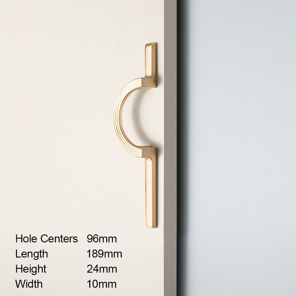 Modern Semi-Circle Zinc Alloy Cabinet Pulls