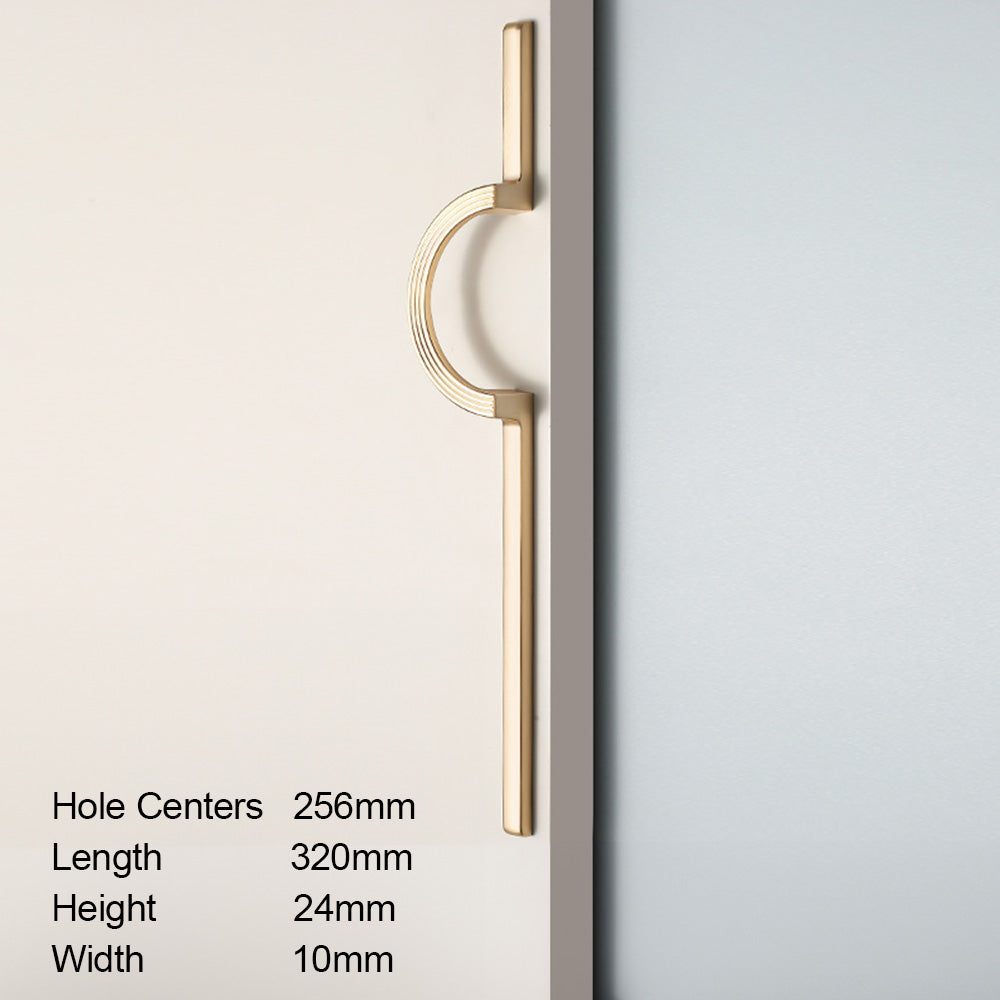 Modern Semi-Circle Zinc Alloy Cabinet Pulls