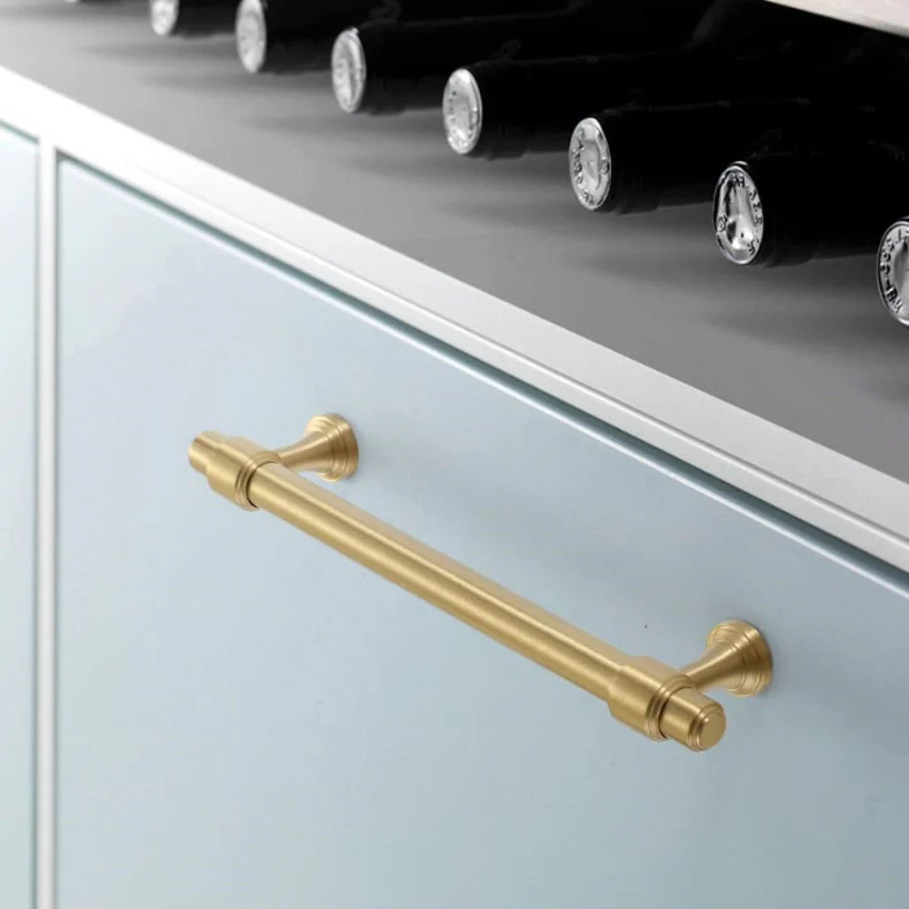 Gold Stain Finish Furniture Kitchen Cabinet T Bar Handles Pulls by LookiDecor