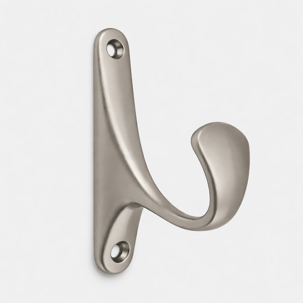 Modern Organic Shape Gold Double Hanging Wall Hook for Bathroom & Entryway