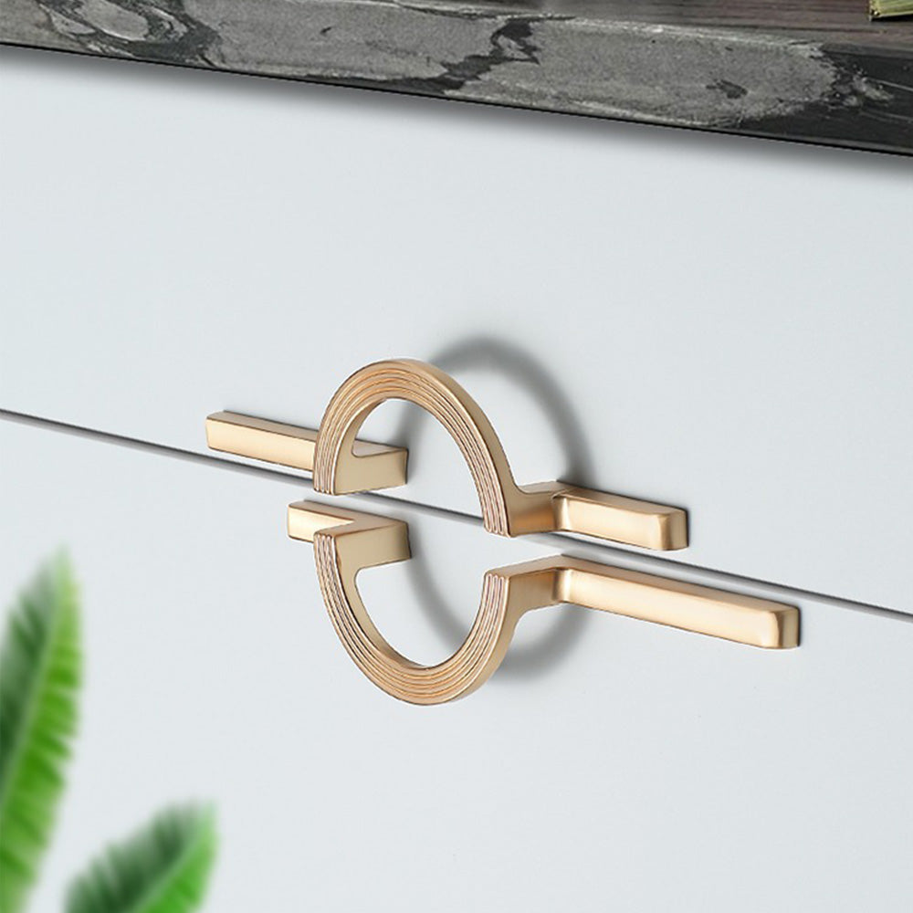 Modern Semi-Circle Zinc Alloy Cabinet Pulls