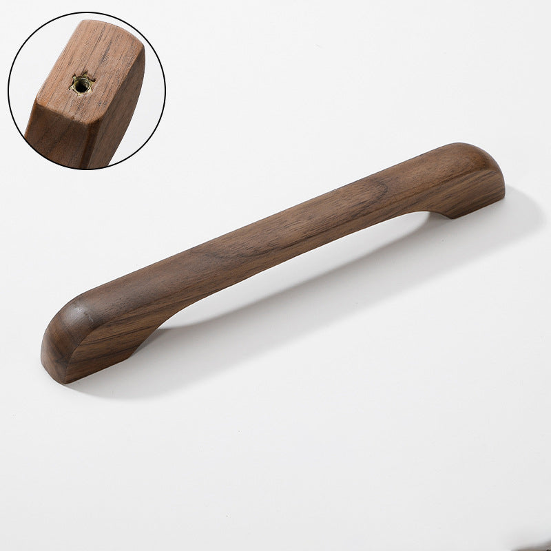Walnut Wood Cabinet Handles for Kitchens and Closets by LookiDecor