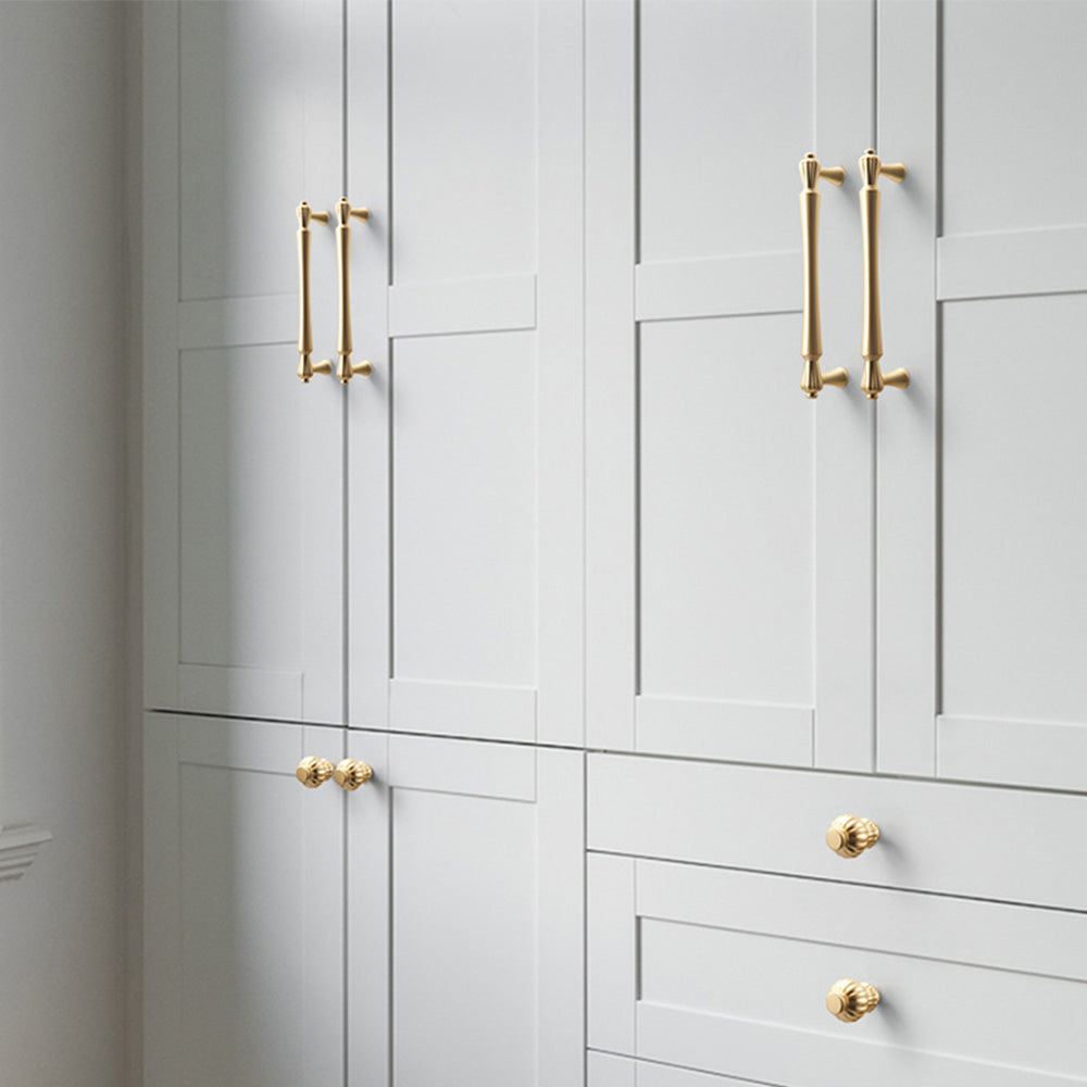 Gold Bar Cabinet Handles Pulls for Kitchens Bathroom by LookiDecor
