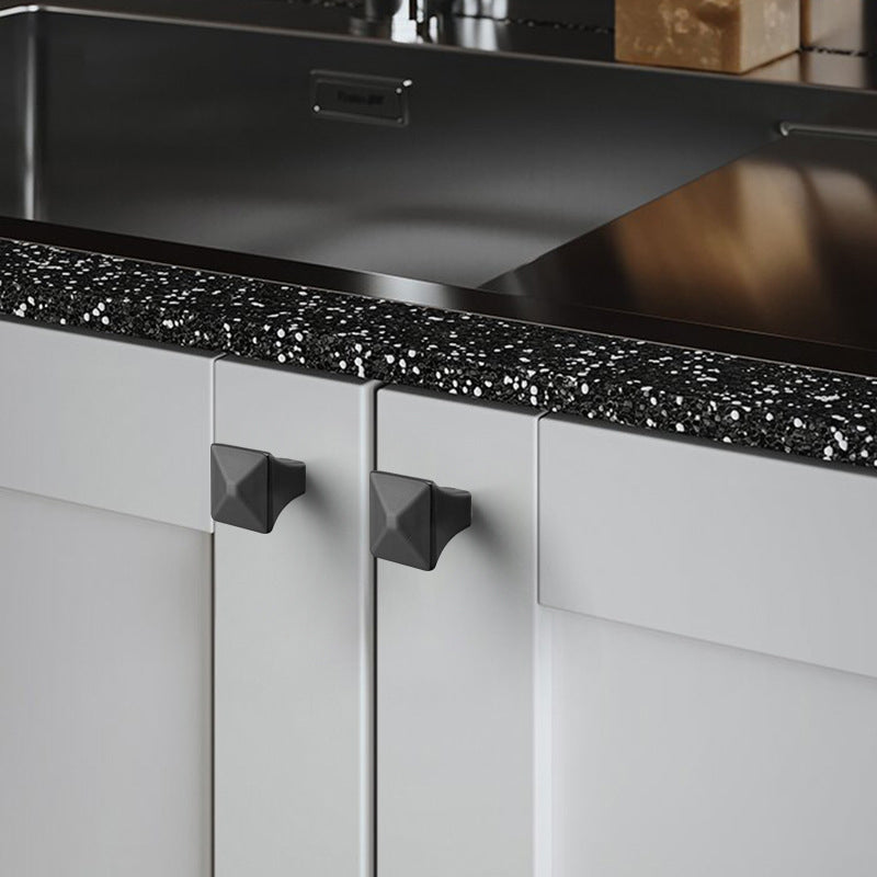Mordern Black Bathroom Dresser Cabinet Pulls and Handles by LookiDecor