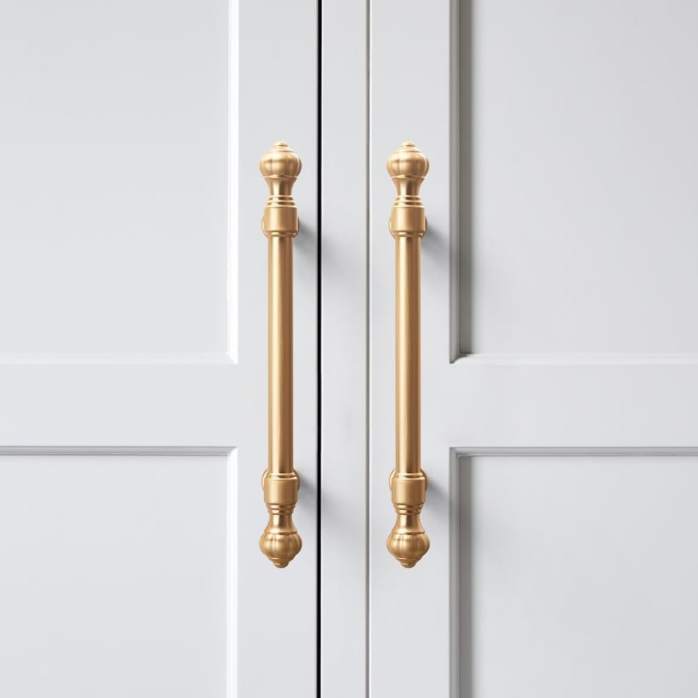 Gold Pumpkin Head Closets Door Cabinet Handles by LookiDecor