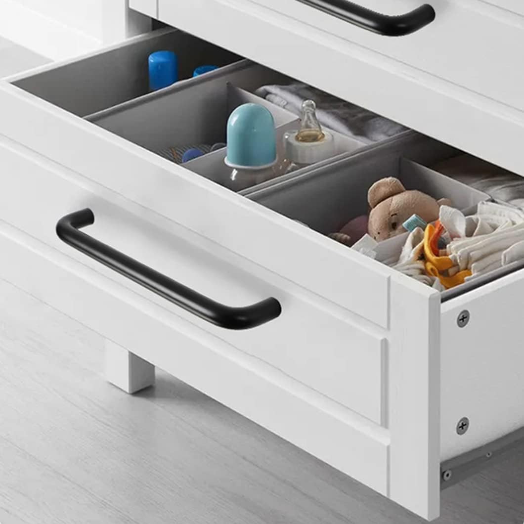 Black Aluminum Cabinet Handles for Kids' Rooms by LookiDecor