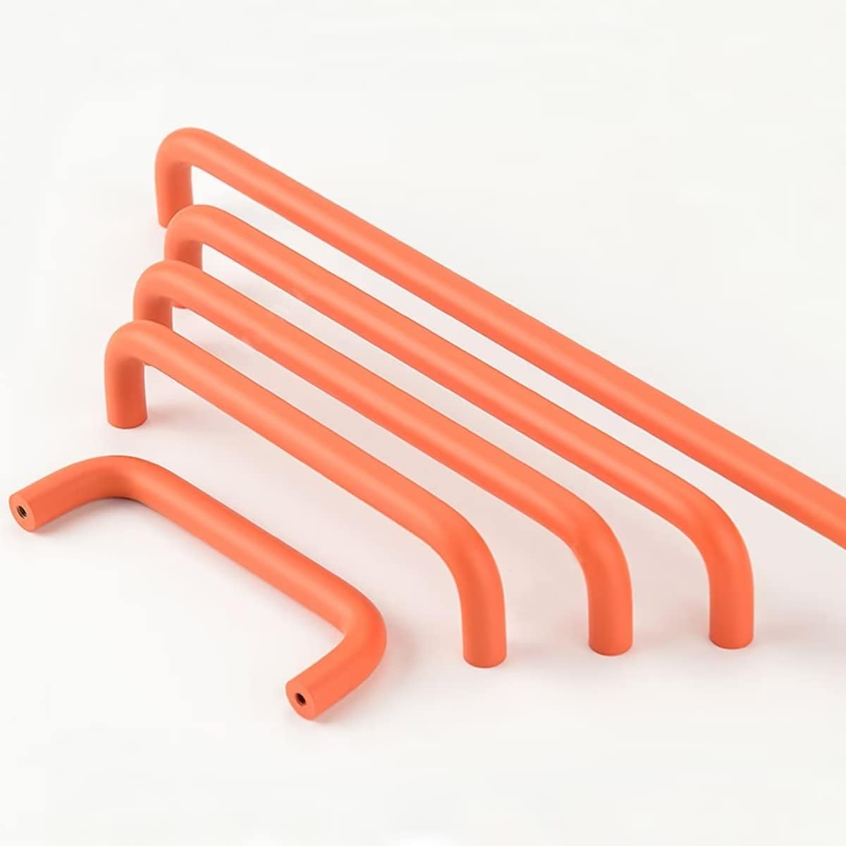 Orange Macaron Cabinet Handles for Kids' Rooms by LookiDecor