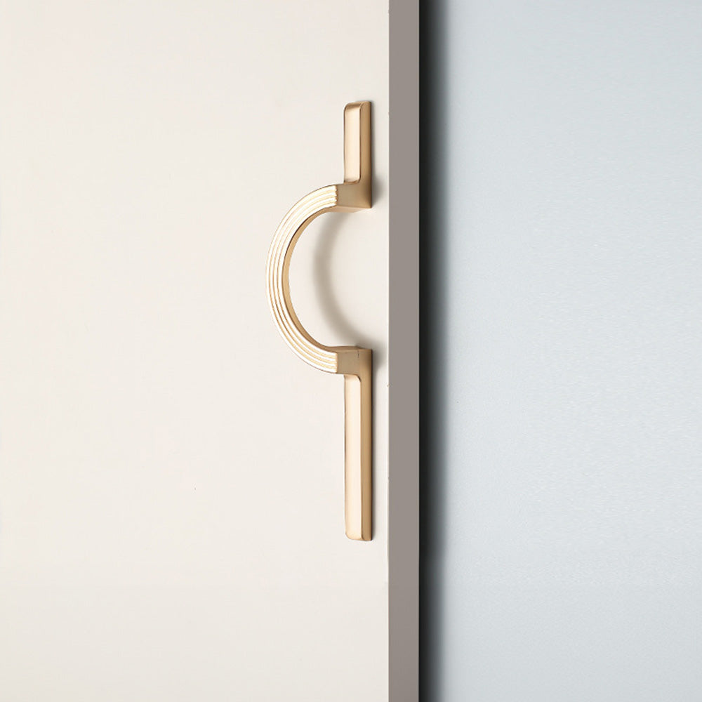 Modern Semi-Circle Zinc Alloy Cabinet Pulls