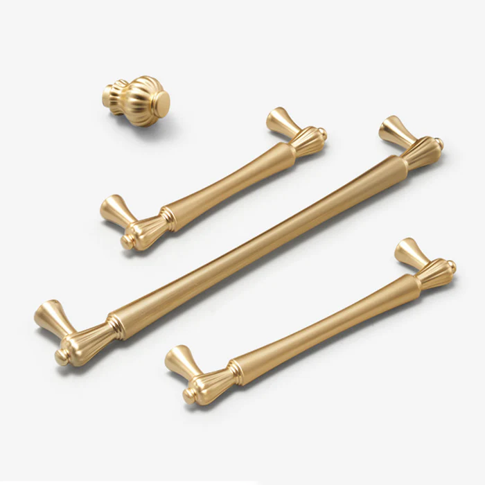 Gold Bar Cabinet Handles Pulls for Kitchens Bathroom by LookiDecor
